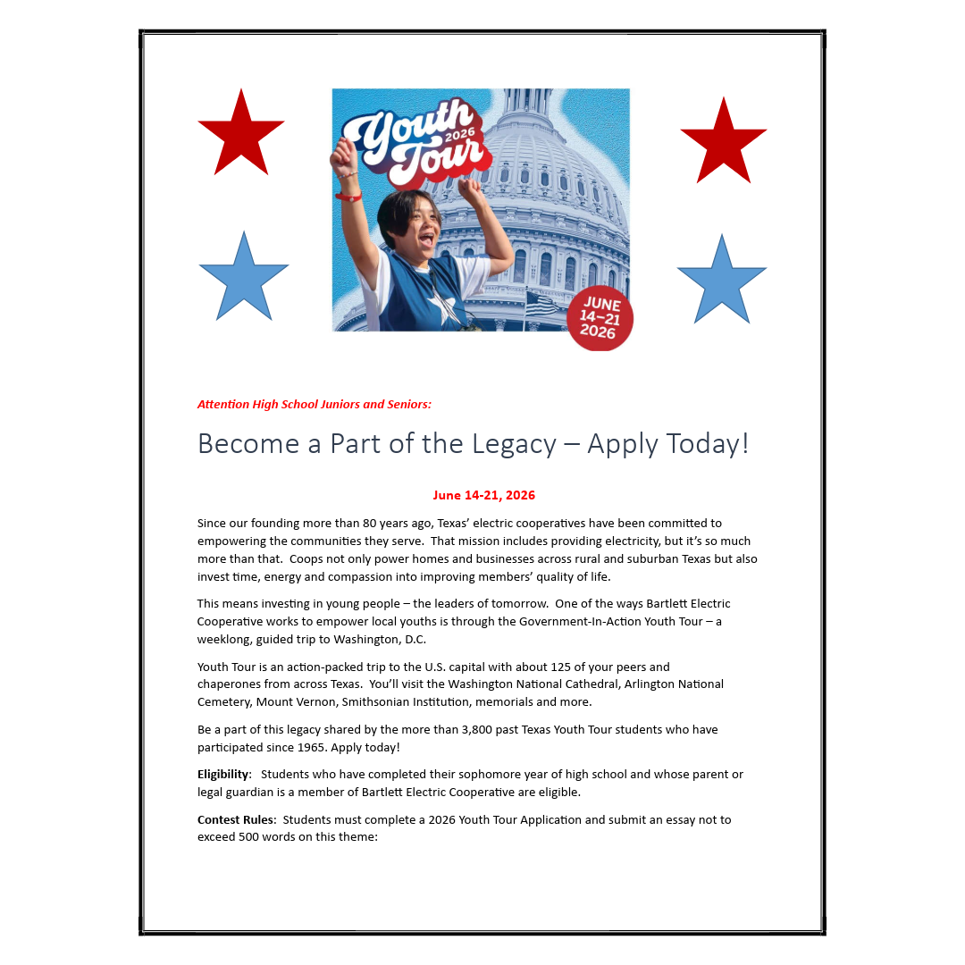2026 Youth Tour Ad 1