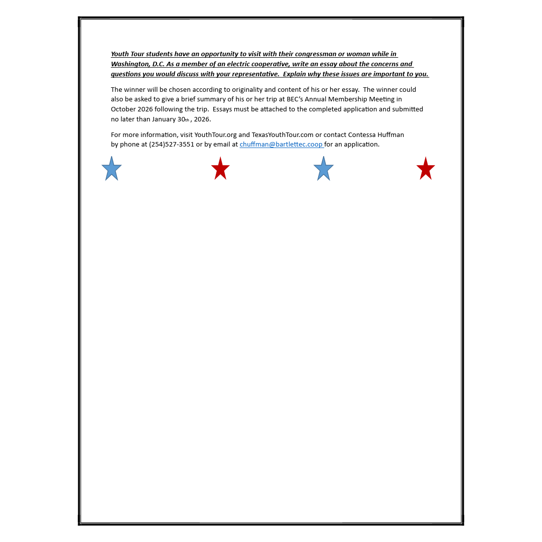 2026 Youth Tour Ad 2