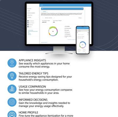 Bidgely Energy Insights in SmartHub helps BEC Power members understand home energy usage through appliance breakdowns, personalized energy-saving tips, usage comparisons, home profiles, and detailed electricity consumption insights on desktop and mobile devices.